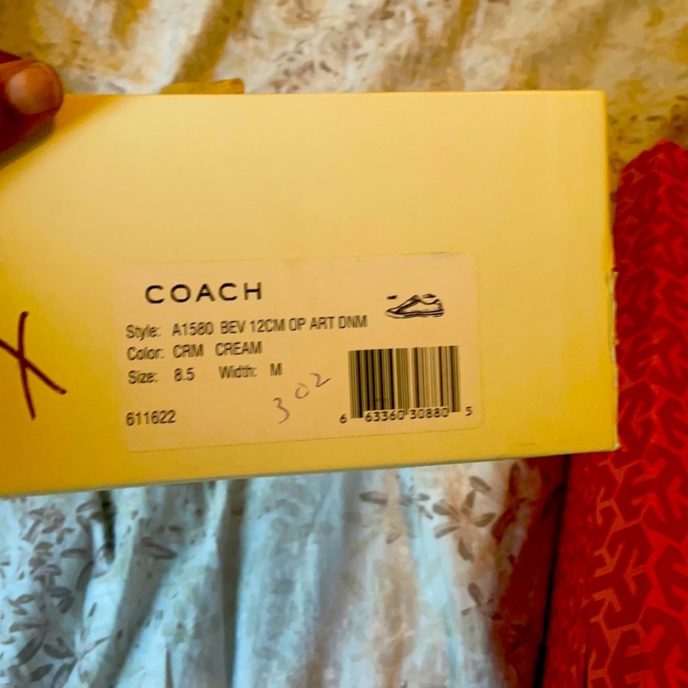 Coach cream and beige sneakers